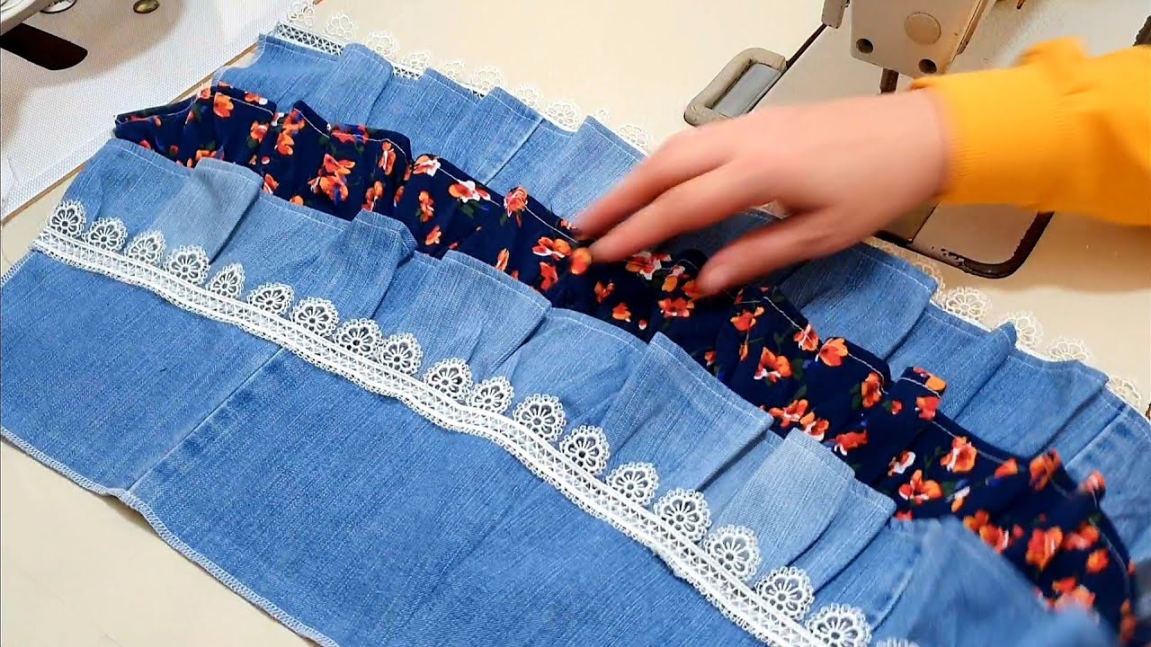 Pantolon ve Bluzden Süper Geri Dönüşüm / İdea / Jeans/ Recycle