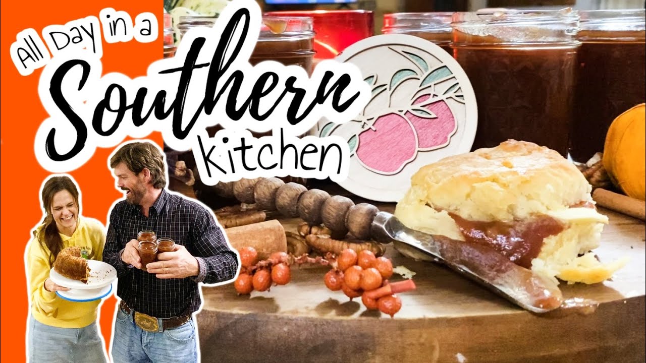 🍎Why are you Laughing? 😆 Slow Cooker Apple Butter, Biscuits, & Cinnamon Pecan Spice Cake | Cooking