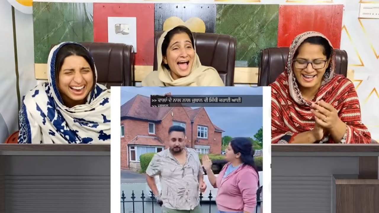 Jobaan v sidi kra ayi😂Punjabi Husband Wife Comedy🤣🤣 Pak Girls Funny Reaction 