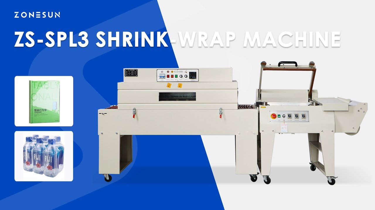 ZONESUN ZS-SPL3 L-bar Sealer Shrink Wrap Machine Product Packaging