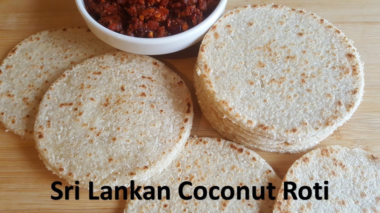 Sri Lankan Coconut Roti | Pol roti | Coconut flat bread | Roti recipe | Pol roti recipe