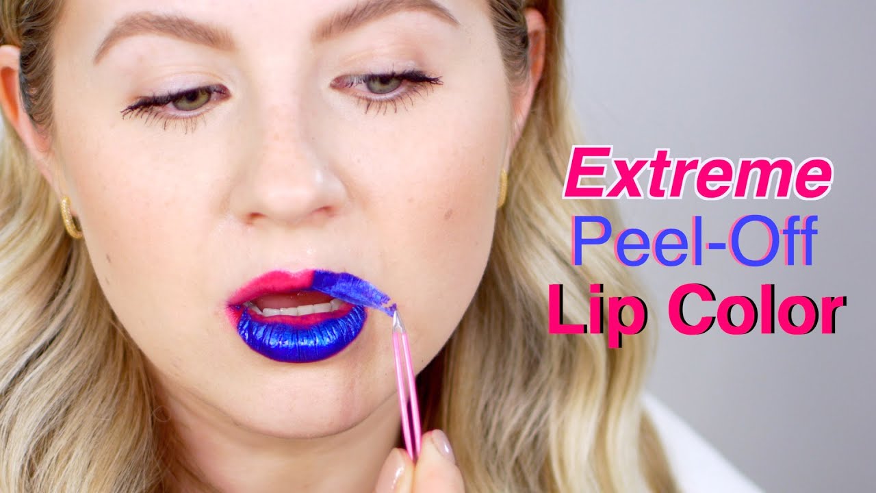 Testing EXTREME PEEL-OFF Lipstick!