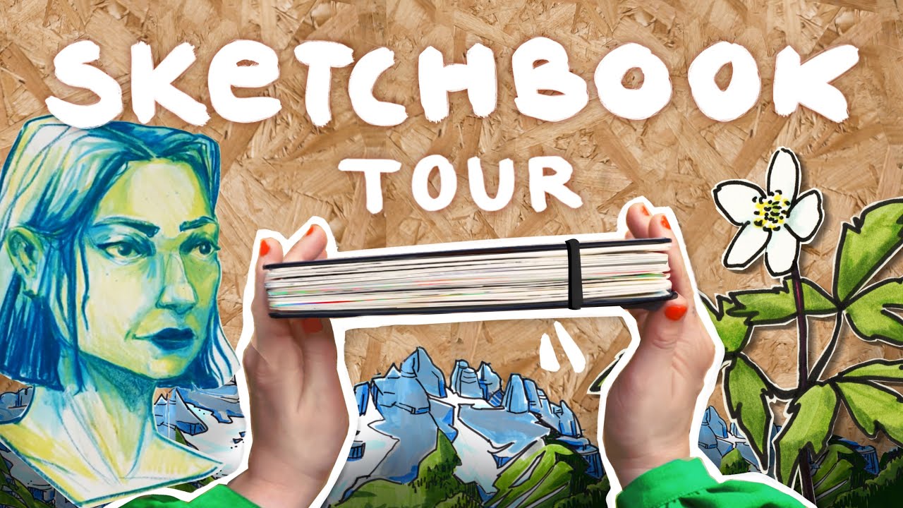 GIANT Behind The Scenes Sketchbook Flip Through  !!! ✷ SKETCHBOOK TOUR 15 ✷