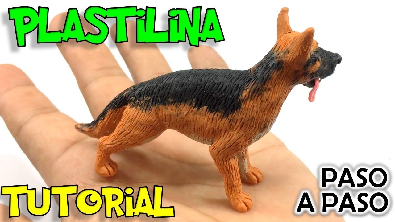 ✔️ COMO HACER UN PERRO PASTOR ALEMAN DE PLASTILINA PASO A PASO ✔️ MI MUNDO DE PLASTILINA