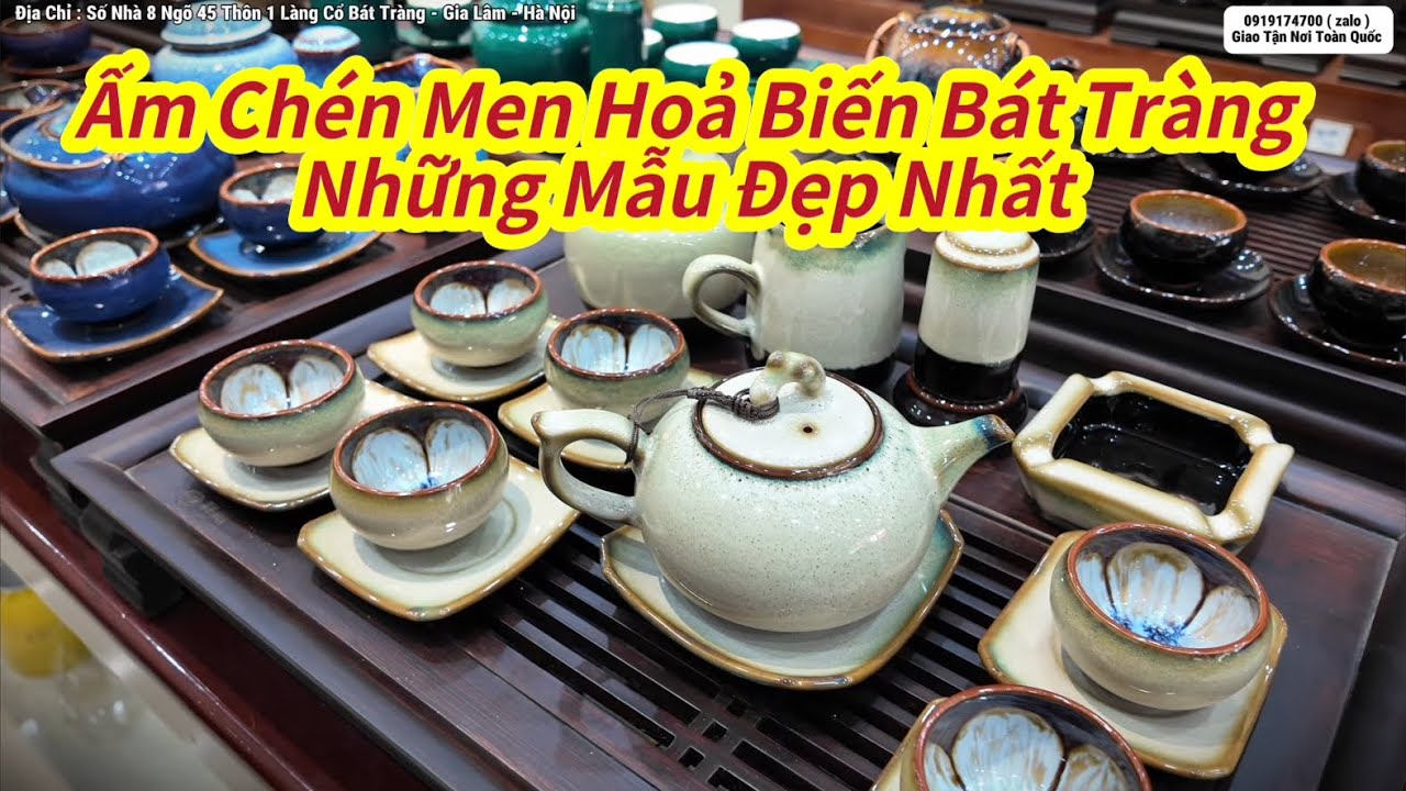 Những Bộ Ấm Trà Men Hoả Biến Bát Tràng Loại Đắt Tiền #gomsubattrang #ấmtrà #gốmsứ