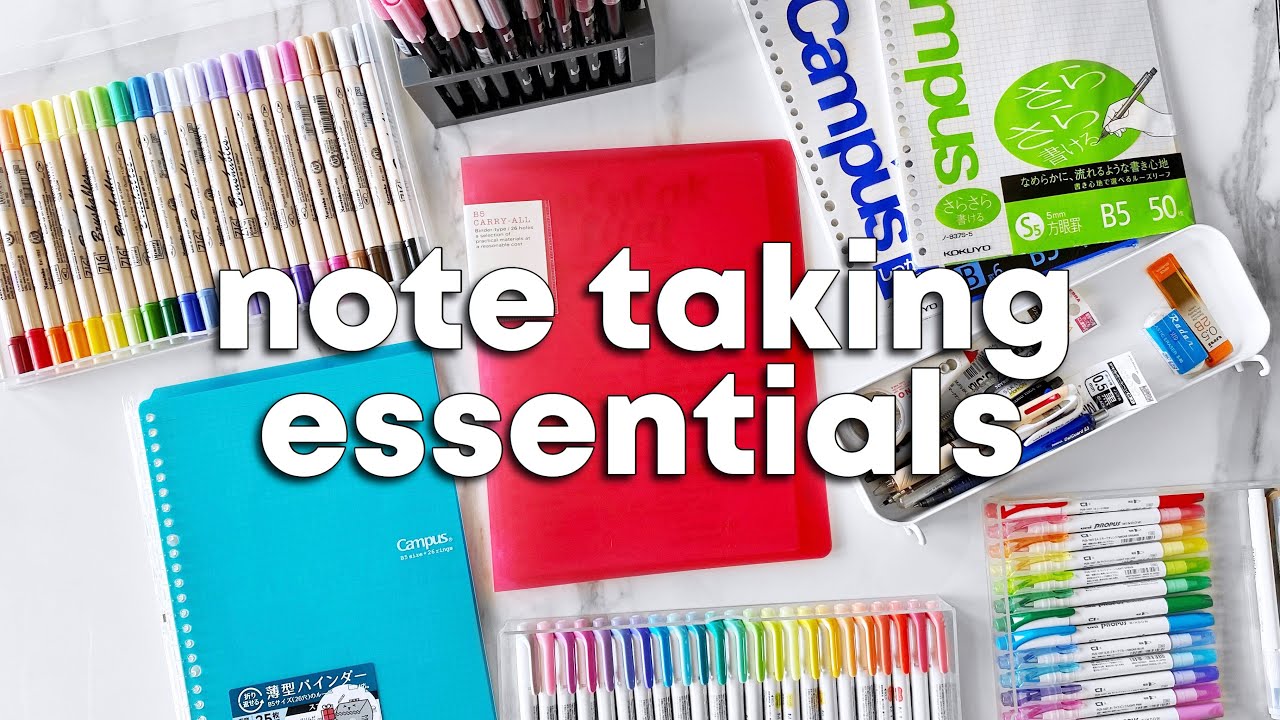 Note Taking Essentials 2020 | alat tulis yang aku pakai untuk mencatat (Bahasa Indonesia 🇮🇩)