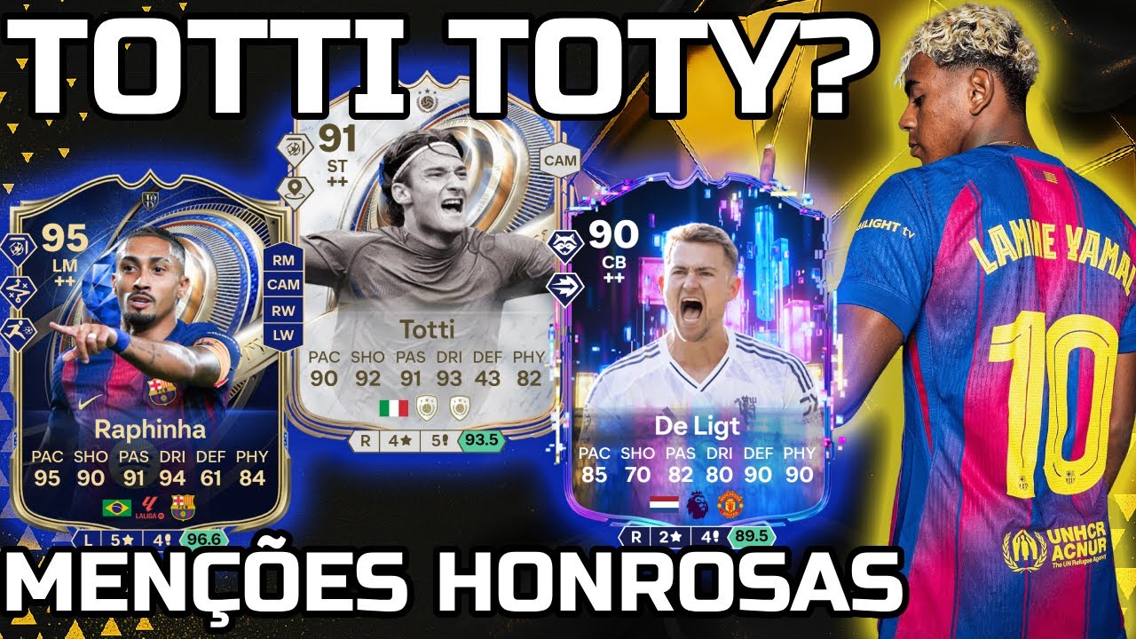 EA FC 26 - Totti e De Ligt DME Valem a Pena? Menções Honrosas do TOTY no Ultimate Team