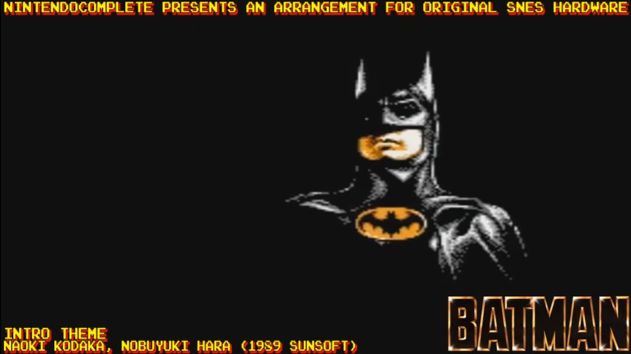 ♫BATMAN Arranged Soundtrack (NES OST for SNES)  - NintendoComplete