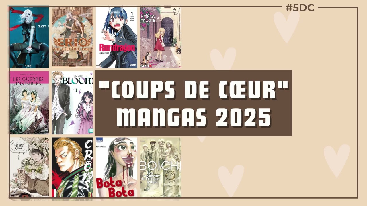 Nos mangas coups de cœur persos de 2025 – La 5e de Couv – #5DC – Saison 11 épisode 19