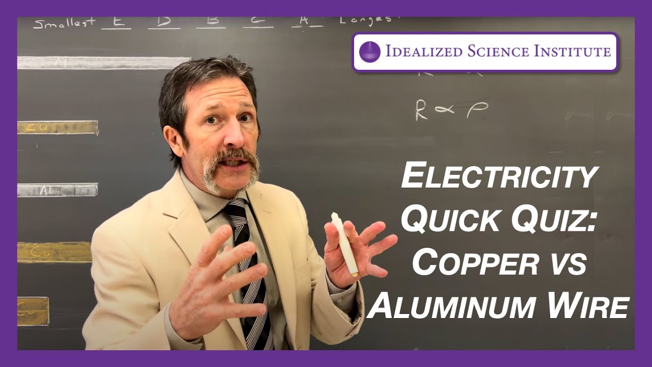 Copper vs Aluminum Wire - Idealized Science Institute - EM Quick Quiz
