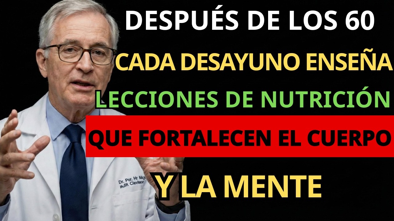 después de los 60 cada desayuno enseña lecciones de nutrición que fortalecen el cuerpo y la mente