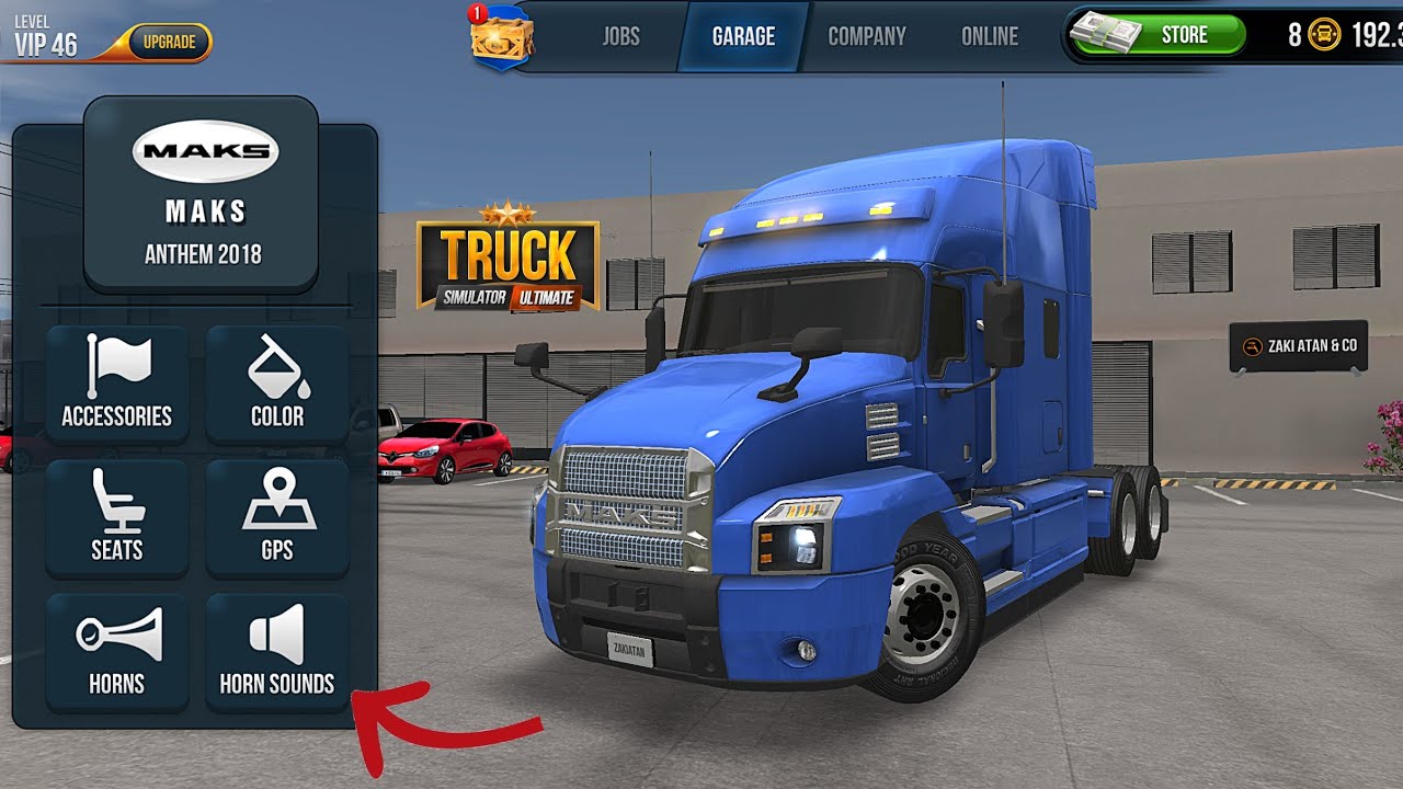 Truck Simulator Ultimate #41 - Mack Anthem 2018 Gameplay with New Horn Installed
