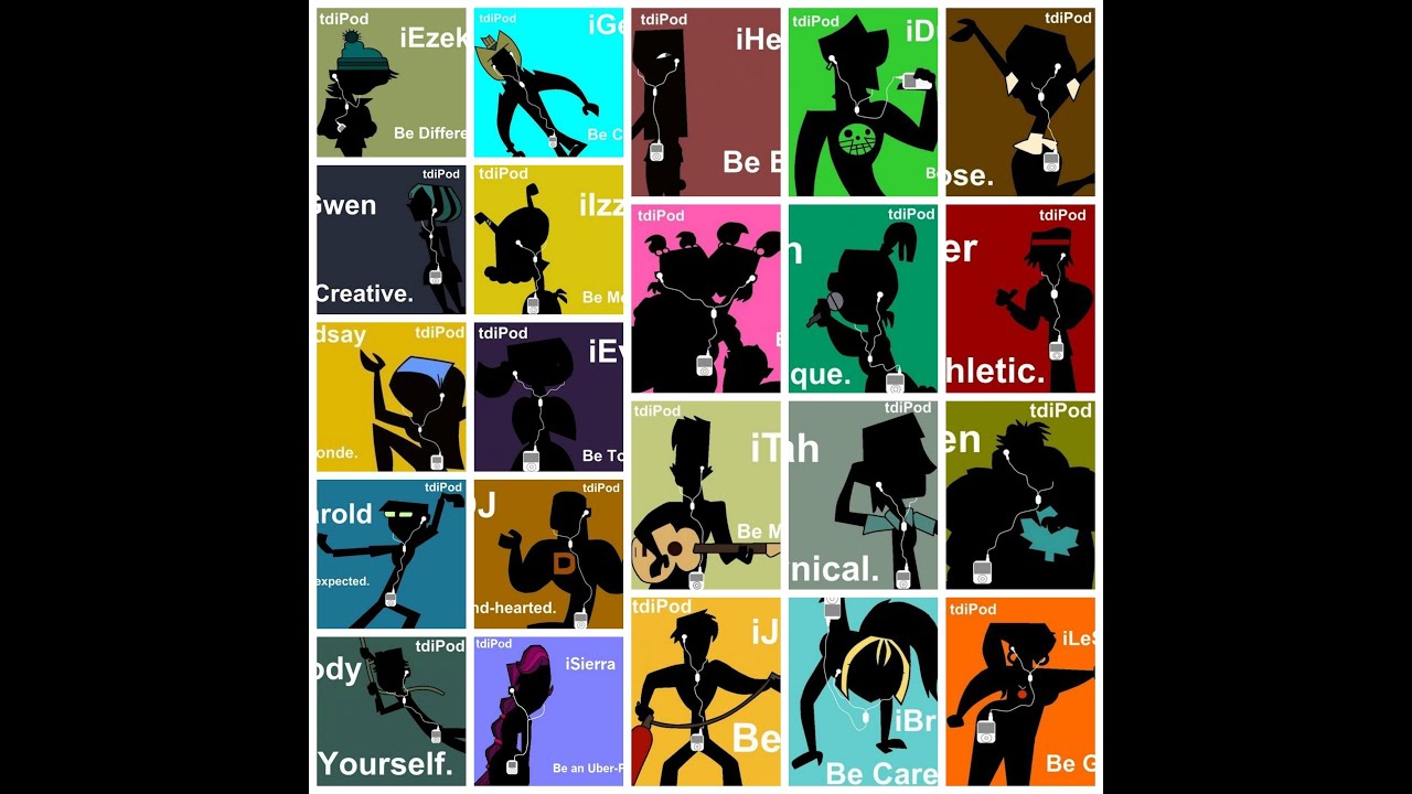 TOTAL DRAMA IPODS