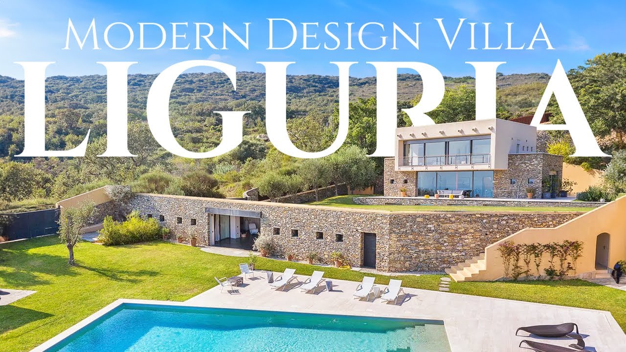 A Glimpse Over The Sea: MODERN DESIGN Villa For Sale on the Ligurian Riviera | Lionard