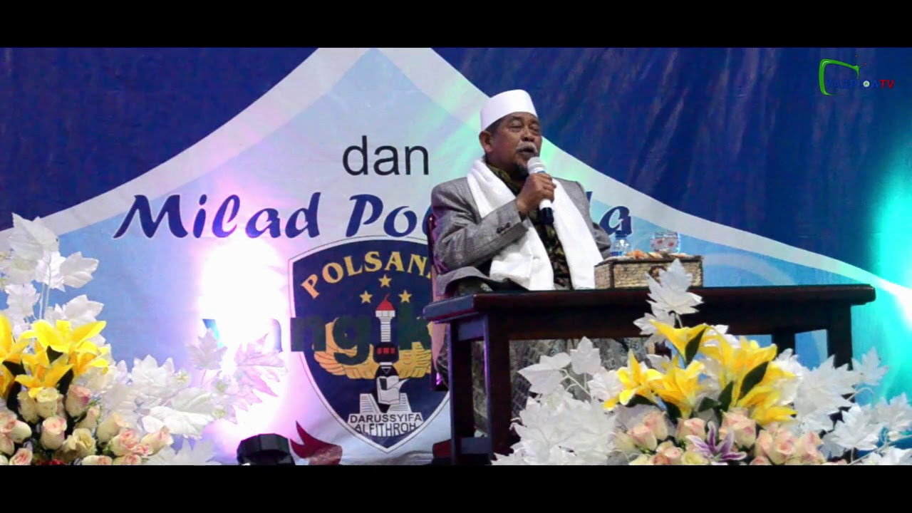 Tausyiah KH. Adang Badrudin (Abah Cipulus) di Isra Miraj Yaspida 1439 H 2018