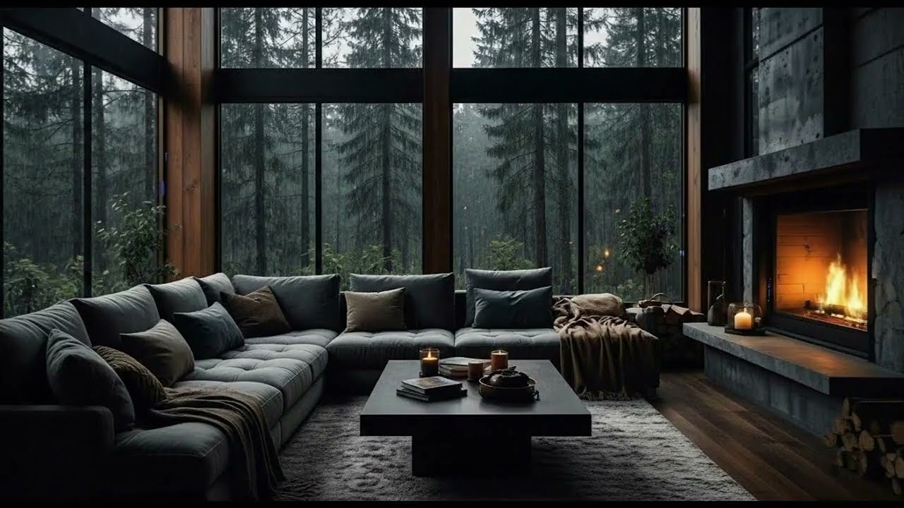 2H Deep Sleep Piano + Gentle Rain – Relax & Sleep Fast 🌧🌙/Paino & Raining 4K