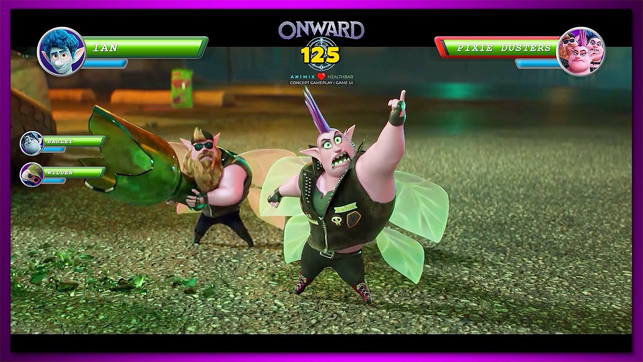 Ян против фей-пылесосов с полосками здоровья | Концептуальный игровой интерфейс