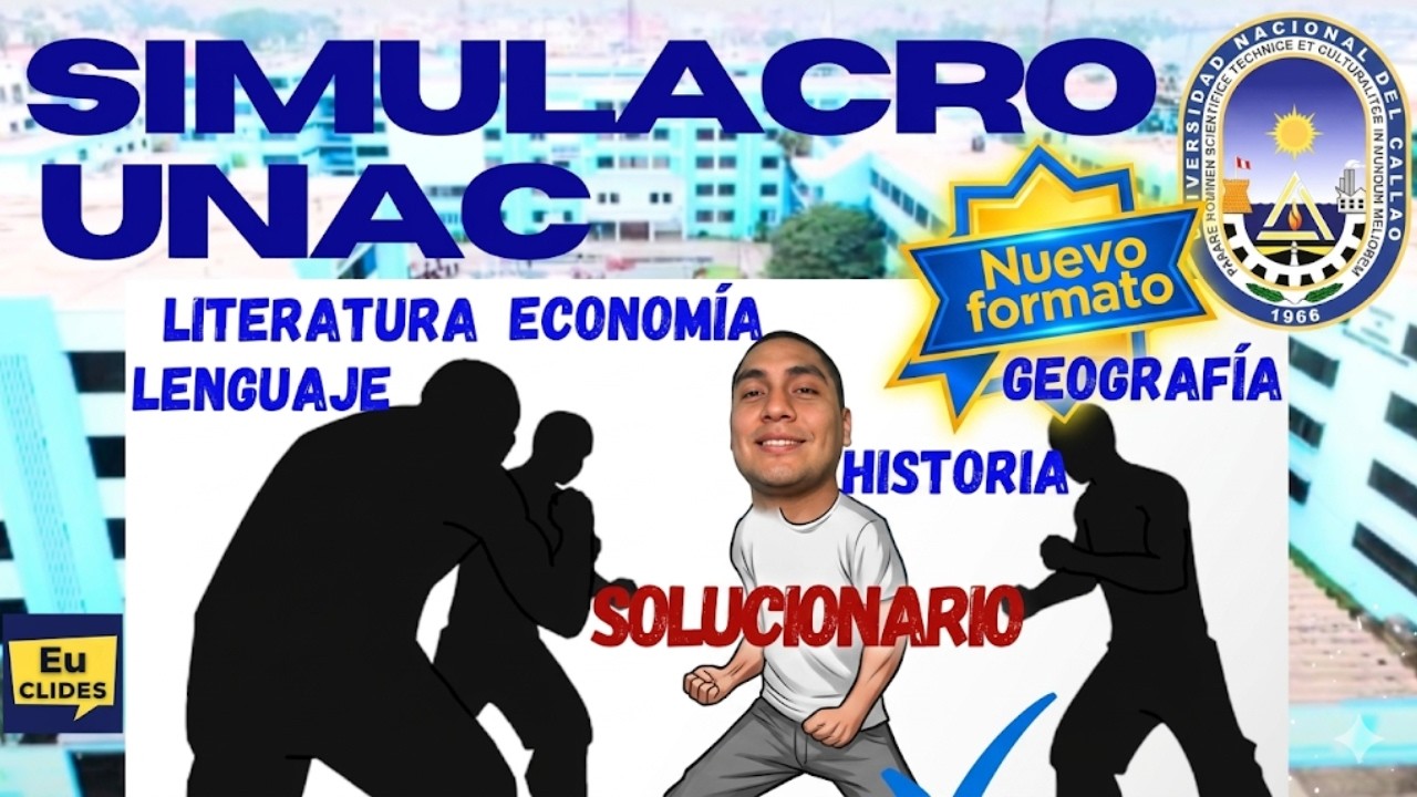 🔴 Solucionario Simulacro Universidad Callao 2024 Lenguaje Literatura Historia Geografía Economía