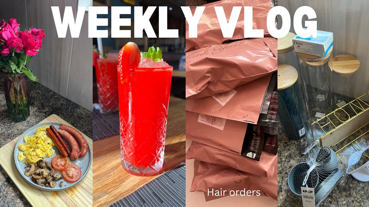 Vlog : Let’s make breakfast |Brand collab|Pep home haul|packing hair orders |South African YouTuber