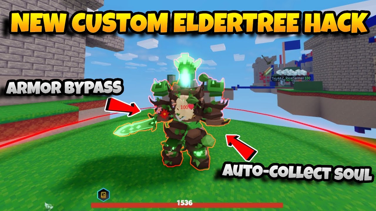 NEW CUSTOM ELDER TREE HACK in roblox bedwars! (buy armor, auto-consume + more) 2022 pastebin