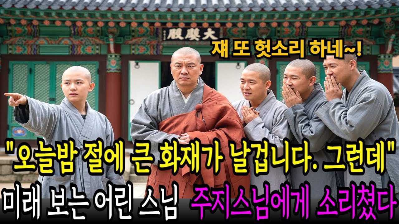 13살 차기 주지스님 후보가 주지스님에게 소리쳤다  오늘 밤, 이 절은 큰 불에 타 없어집니다   그런데... │노후사연│감동사연│오디오북│
