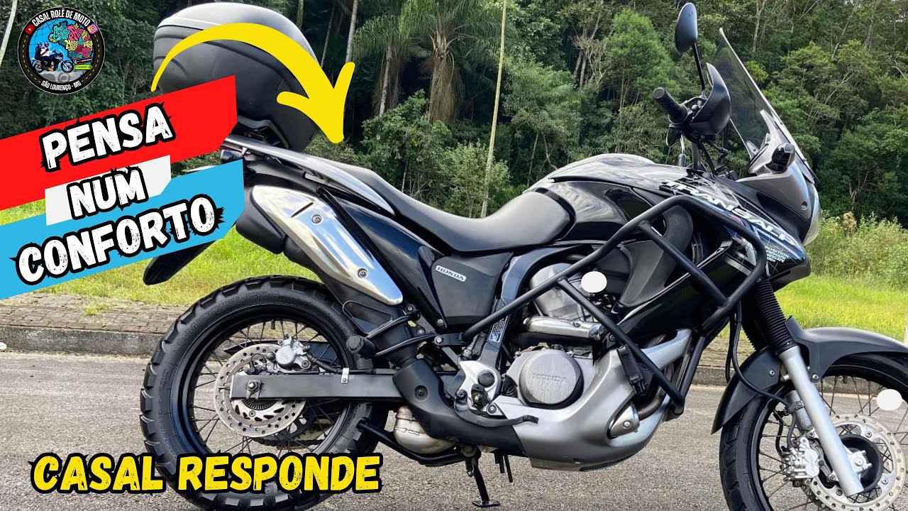 TRANSALP 700 É MUITO CONFORTAVEL PARA GARUPA !!!