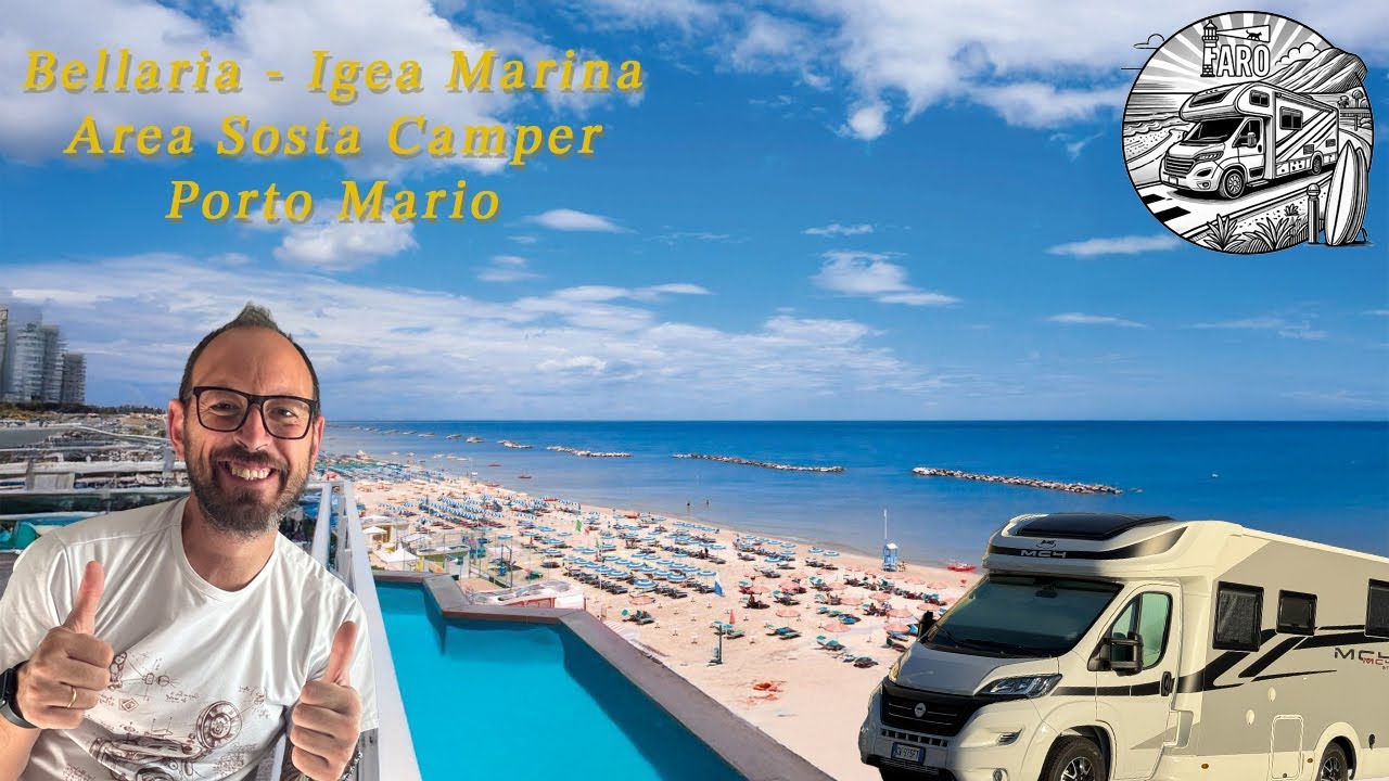 Adriatico Riviera Romagnola in Camper: Igea Marina #AreaSosta #Portomario - #Bellaria #Igeamarina