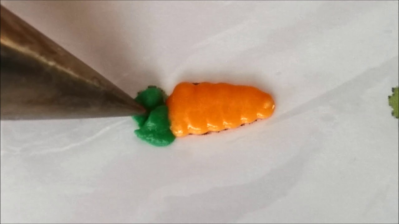 como fazer cenourinhas com glacê real
