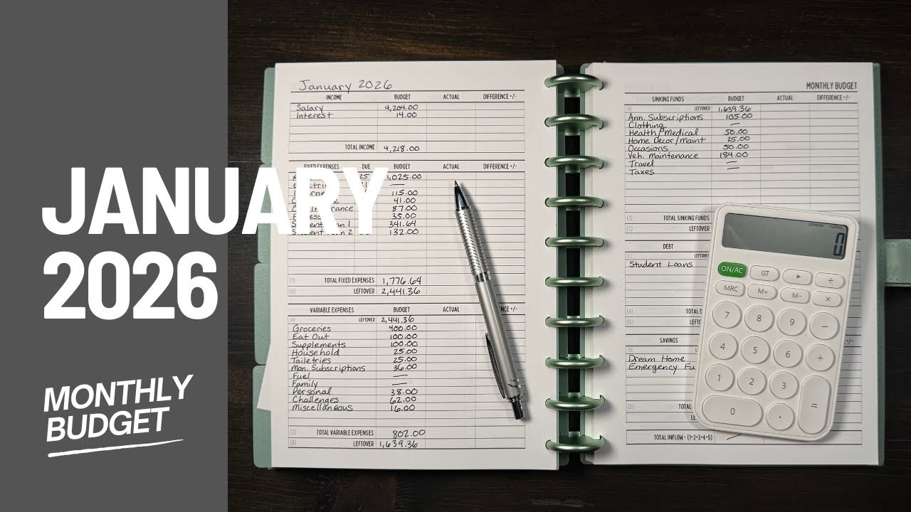 My January Money Plan Revealed | Full Budget Breakdown