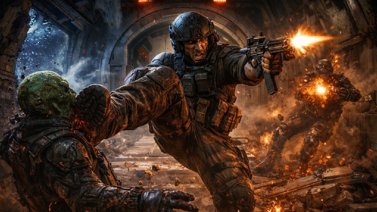 A Single Human Security Guard Held The Airlock Against An Entire Pirate Fleet | Sci-Fi Verse Action