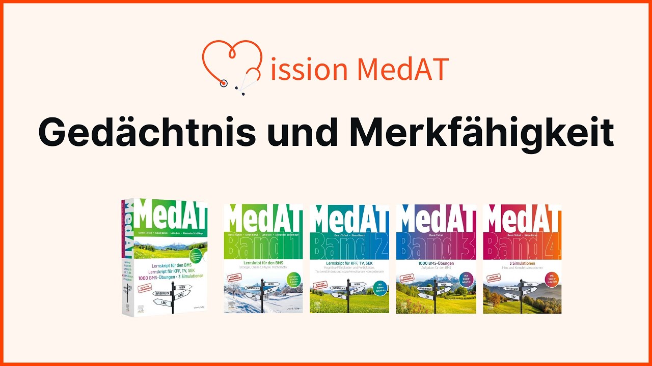MedAT 2026 💳 Lehrvideo zum Untertest Gedächtnis und Merkfähigkeit des KFF-Testteils des MedAT 💳