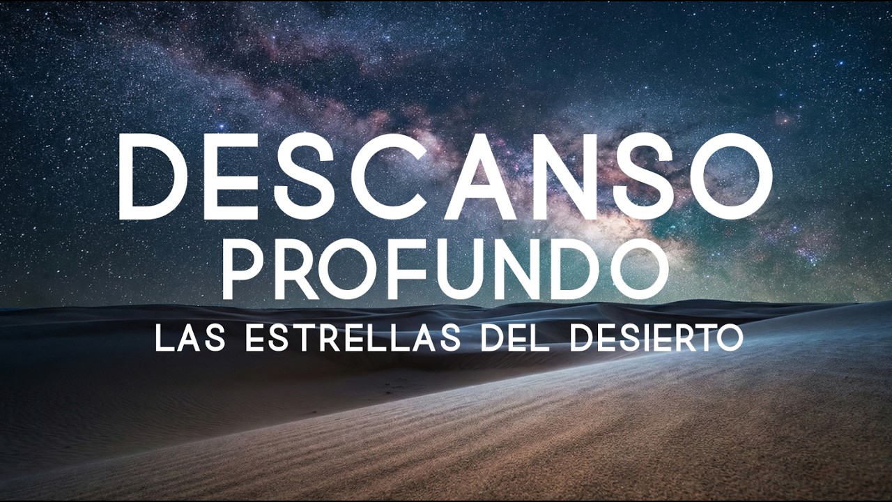 Duérmete rápido | Meditación guiada | Descanso profundo bajo estrellas en el desierto