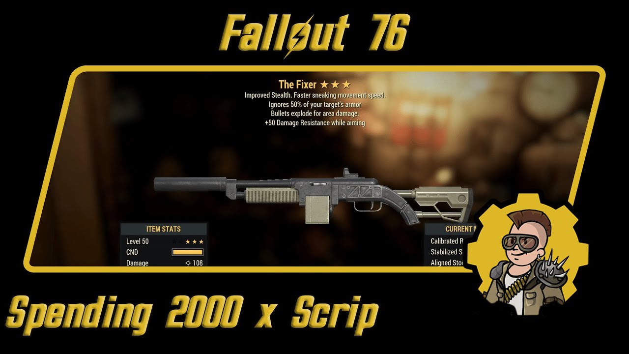 Fallout 76 - Spending 2000 Scrip at the Legendary Purveyor - EP 18