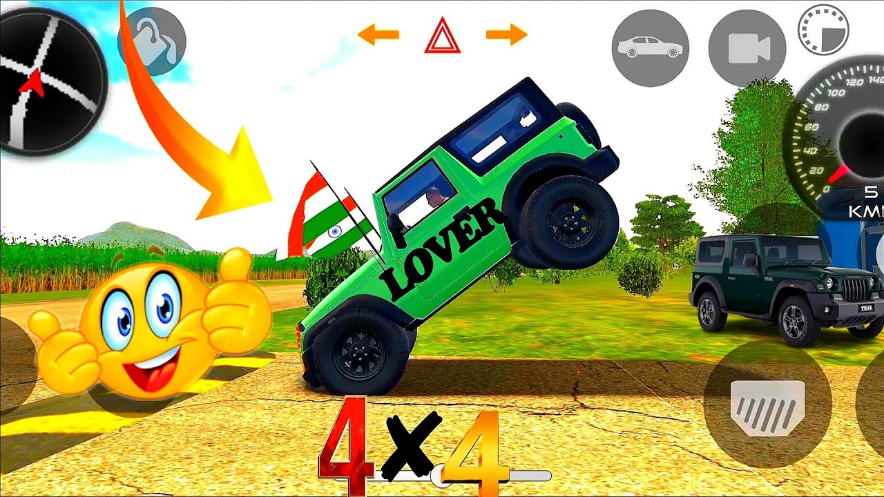 Modified Mahindra Thar 😈  Games:lndian Yellow Thar(Gadi Wala Games) Car Game Android Game - #2026