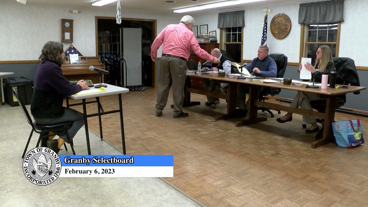 GRANBY MA Selectboard 2-6-23