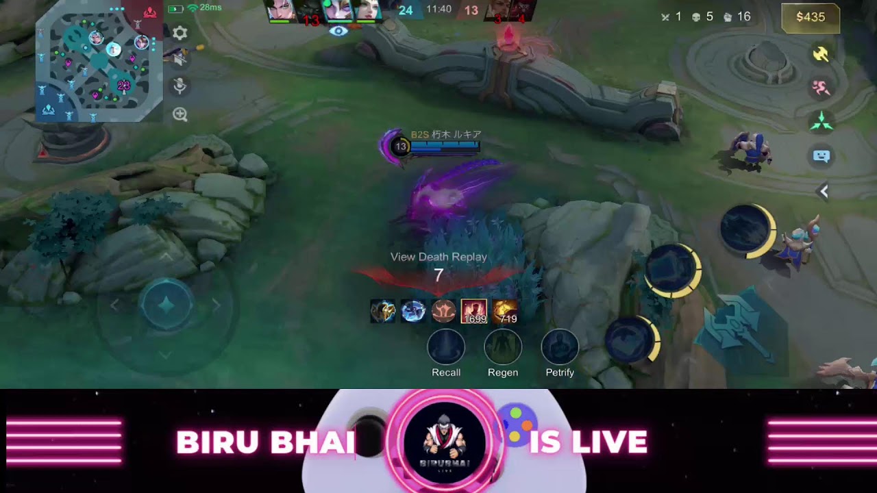 MOBA LEGENDS 5v5 RANK PUSH WITH BIRUBHAI LIVE [MLBB INDIA]