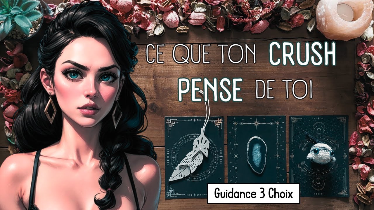 💋 Ce Que Ton *CRUSH PENSE* De Toi 👀❤️🥰(Guidance Sentimentale à 3 Choix) 🔮