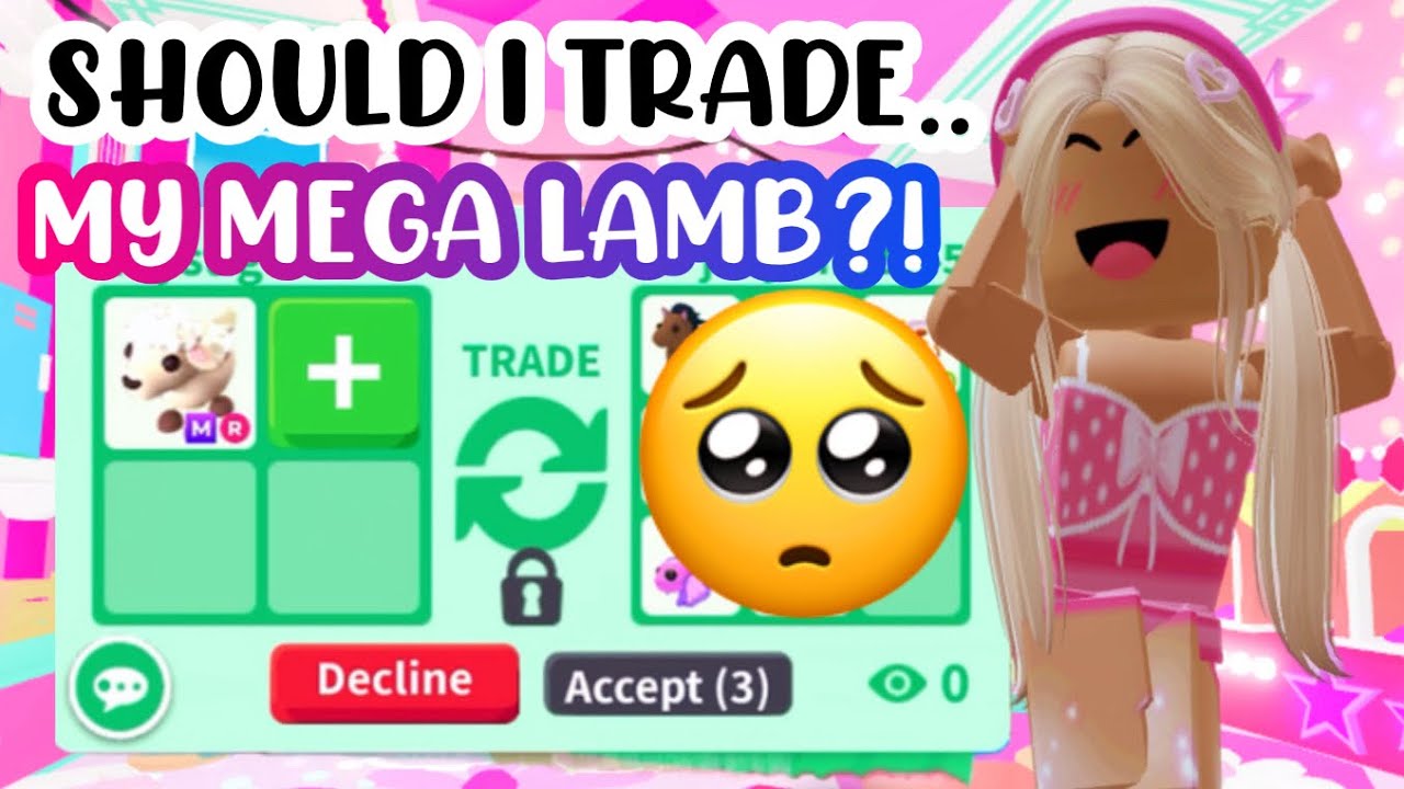SHOULD I TRADE MY MEGA EXOTIC LAMB FOR THESE MEGAS?!🥺💕🤔#adoptmeroblox #preppyadoptme #preppyroblox