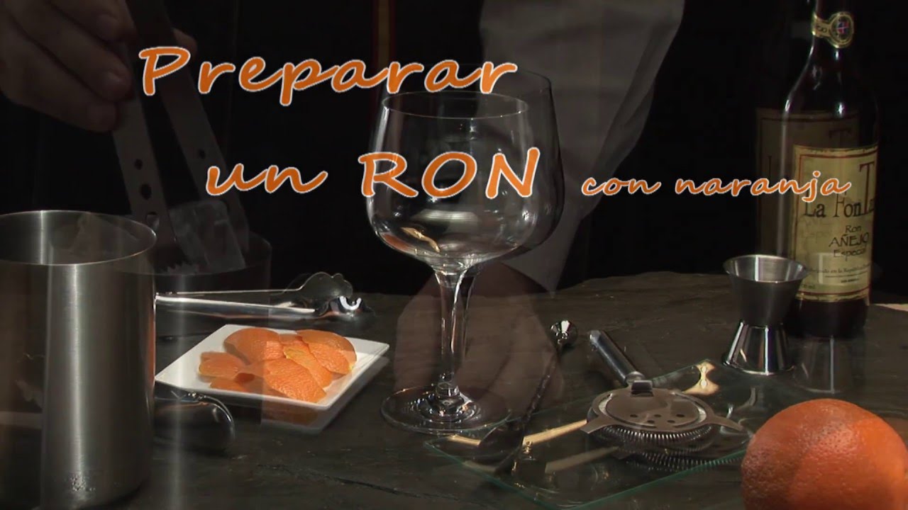 Receta Bebidas - ¿Cómo preparar un ron con naranja?