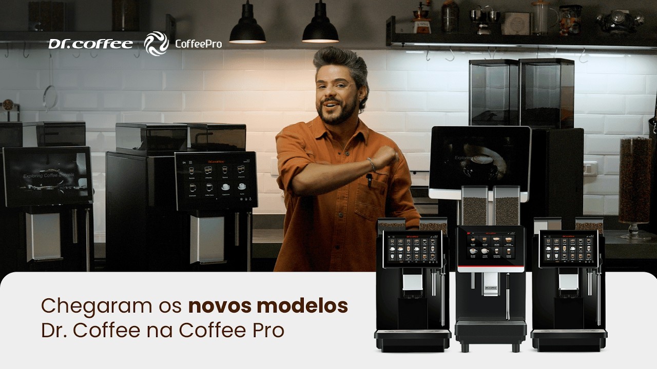 Novos modelos de máquinas profissionais automáticas Dr Coffee