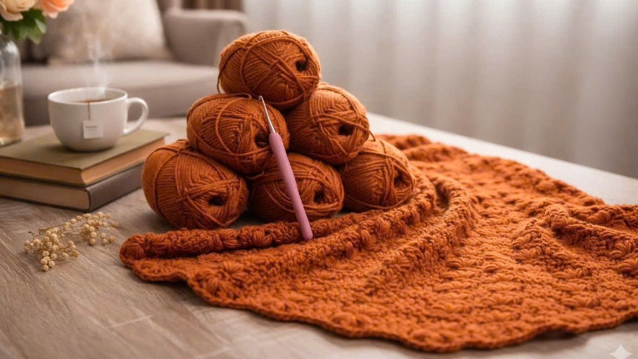 YOU WON’T STOP CROCHETING THIS SHELL FLOWER STITCH SHAWL – EASY & ADDICTIVE!