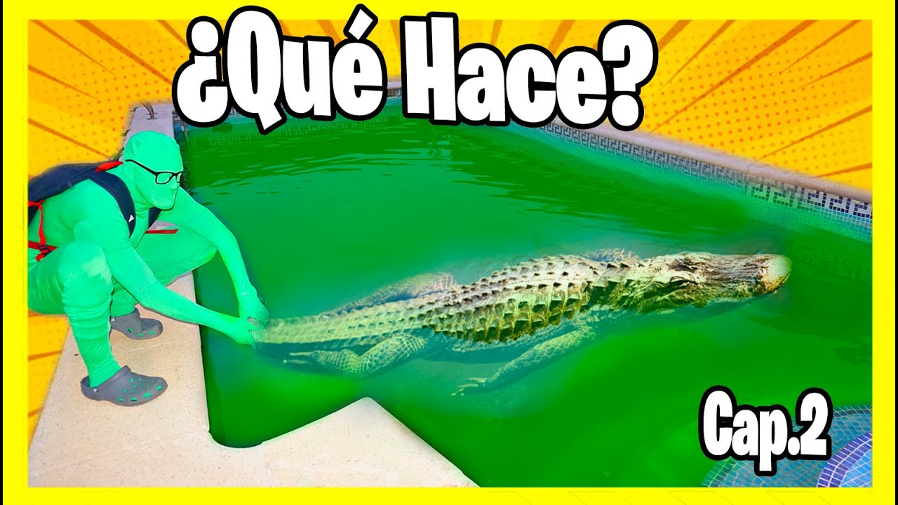 **CAP2** 👤 SERIE EL HOMBRE INVISIBLE ** Se LLEVA Los COCODRILOS De Mi PISCINA TOXICA 😰