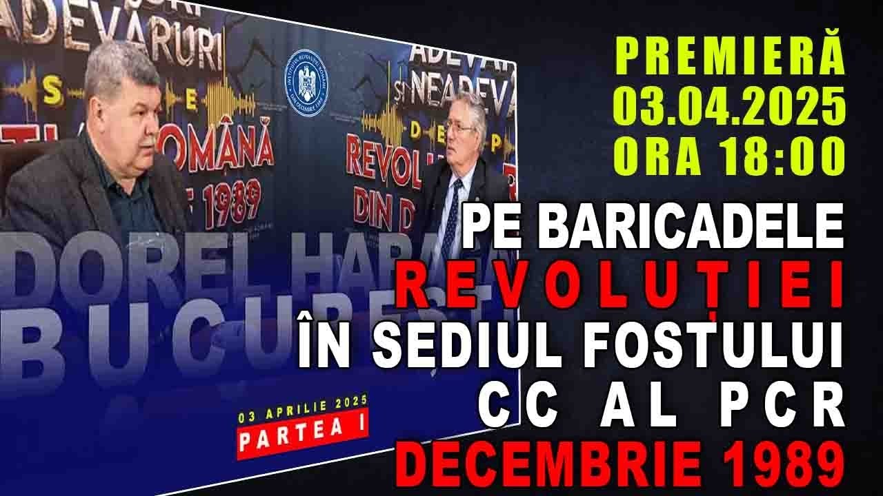 PROMO: PE BARICADELE REVOLUȚIEI, ÎN SEDIUL FOSTULUI CC AL PCR. DECEMBRIE 1989 / Dorel HARAGA