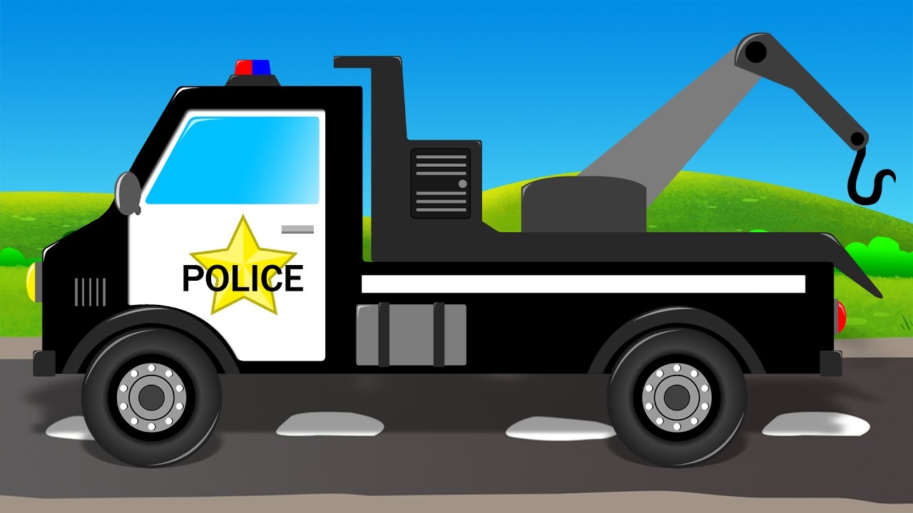 Police Tow Truck | Formation & Uses | Towing Truck | Police Vehicle for Kids & Toddlers
