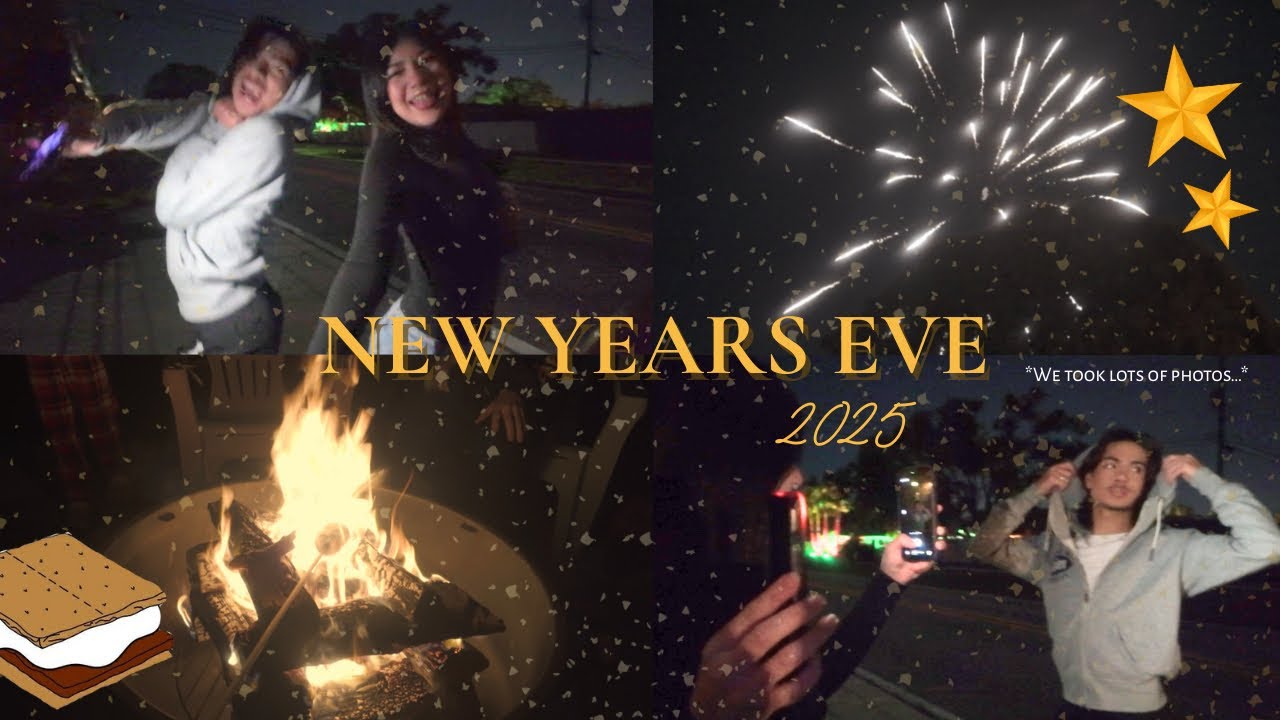 New Years Eve VLOG: (photos, s’mores, fireworks, family)!!!