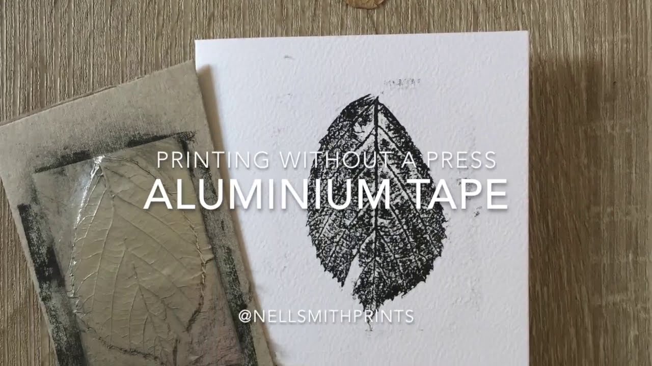 How to make a printing plate using aluminium tape