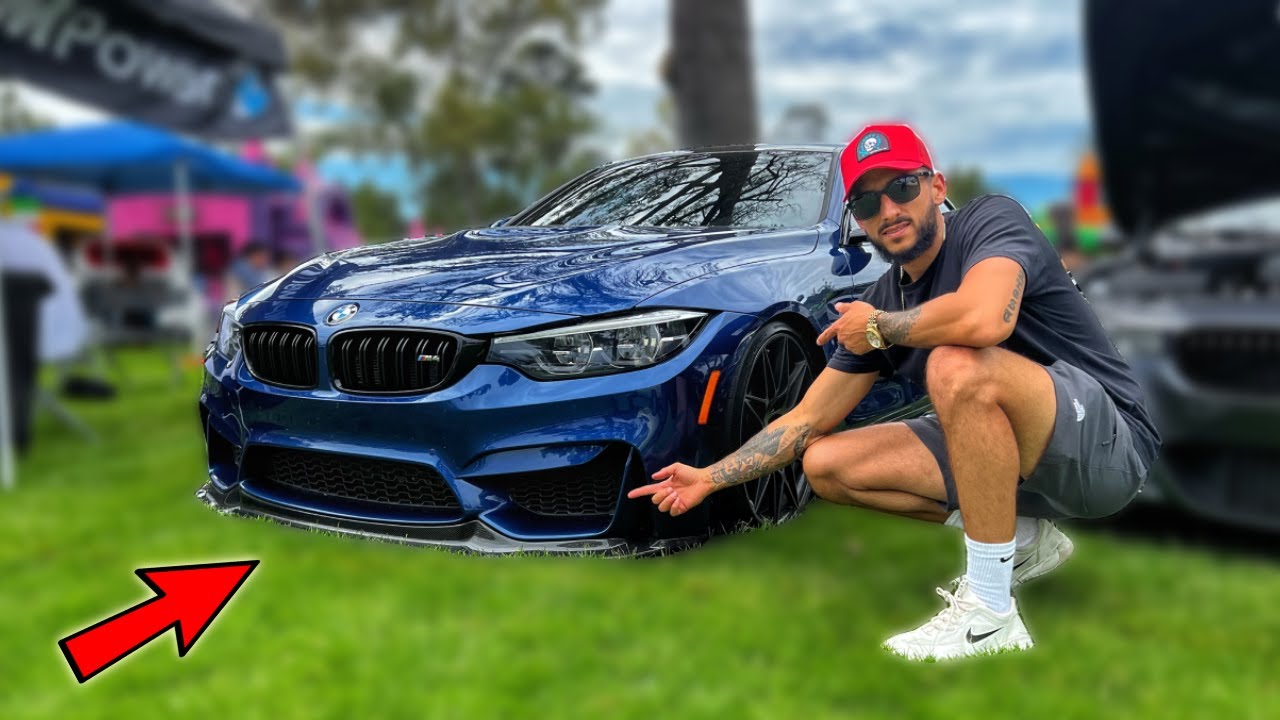 FINALLY replaced front lip on the F82 M4 THEN THIS HAPPENED!