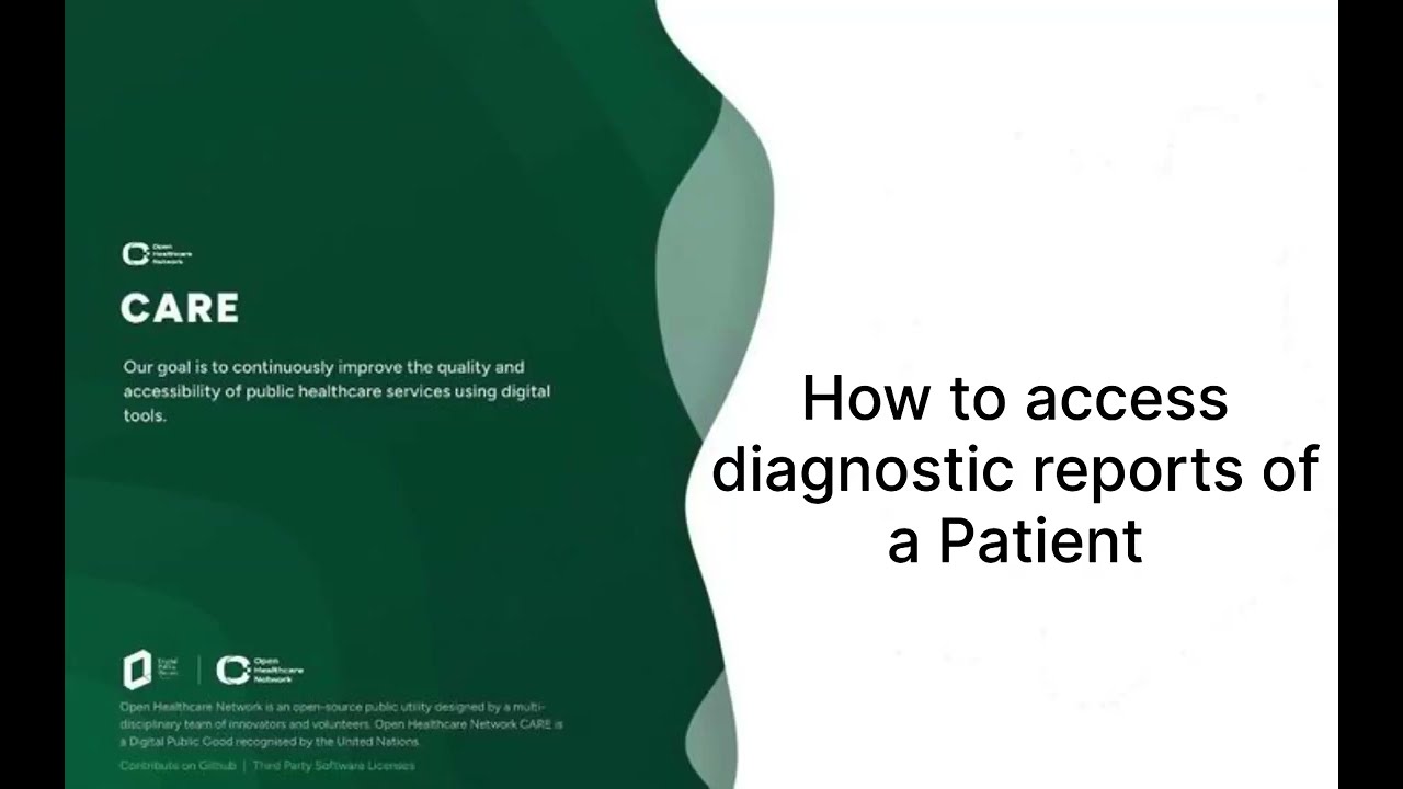 How to access diagnostic reports of a patient