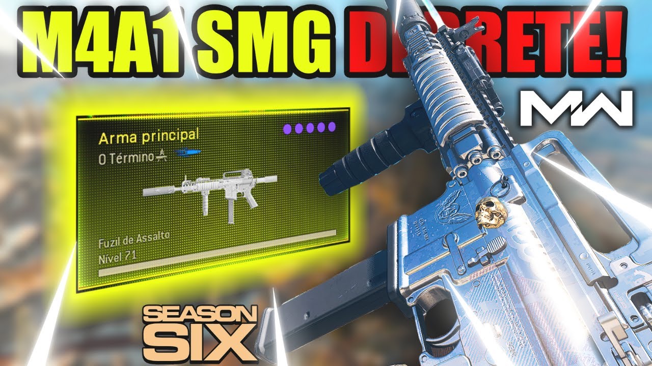 M4A1 SMG SECRETA DERRETE! MELHOR CLASSE M4A1 SMG 9MM WARZONE SEASON 6 | COD MW