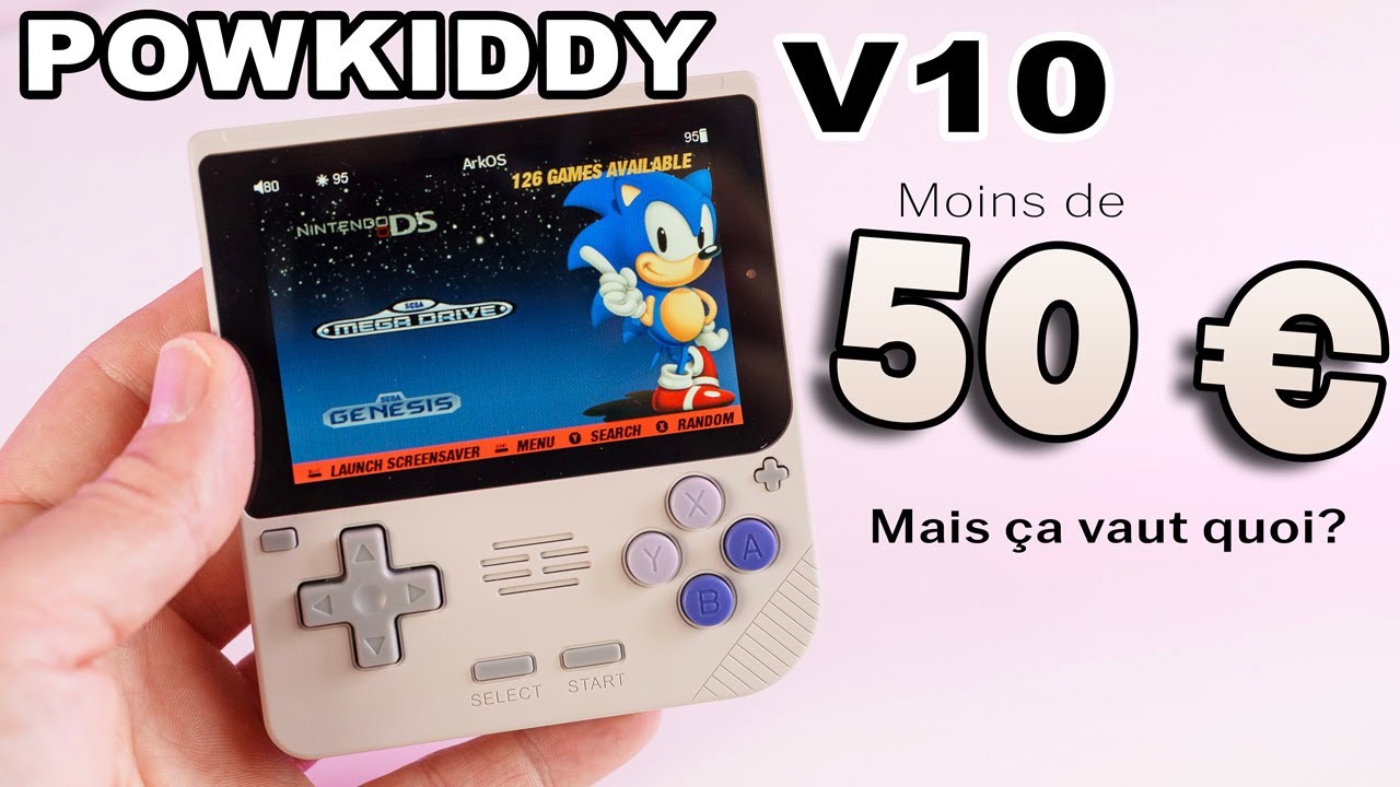 POWKIDDY V10 La Console retro à moins de 50 euros ça vaut quoi?